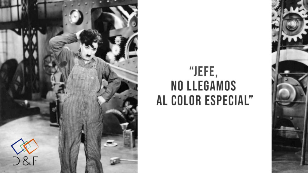 “Jefe, no llegamos al color especial”